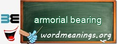 WordMeaning blackboard for armorial bearing